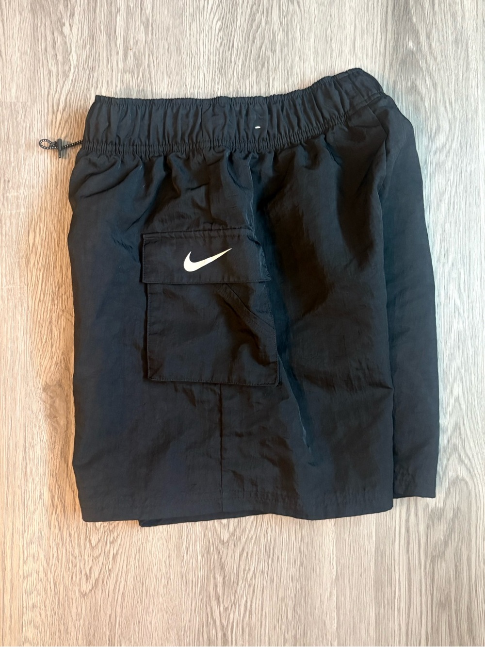 Nike Black Athletic Shorts with Swoosh Pocket